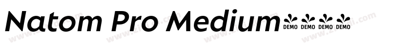 Natom Pro Medium字体转换